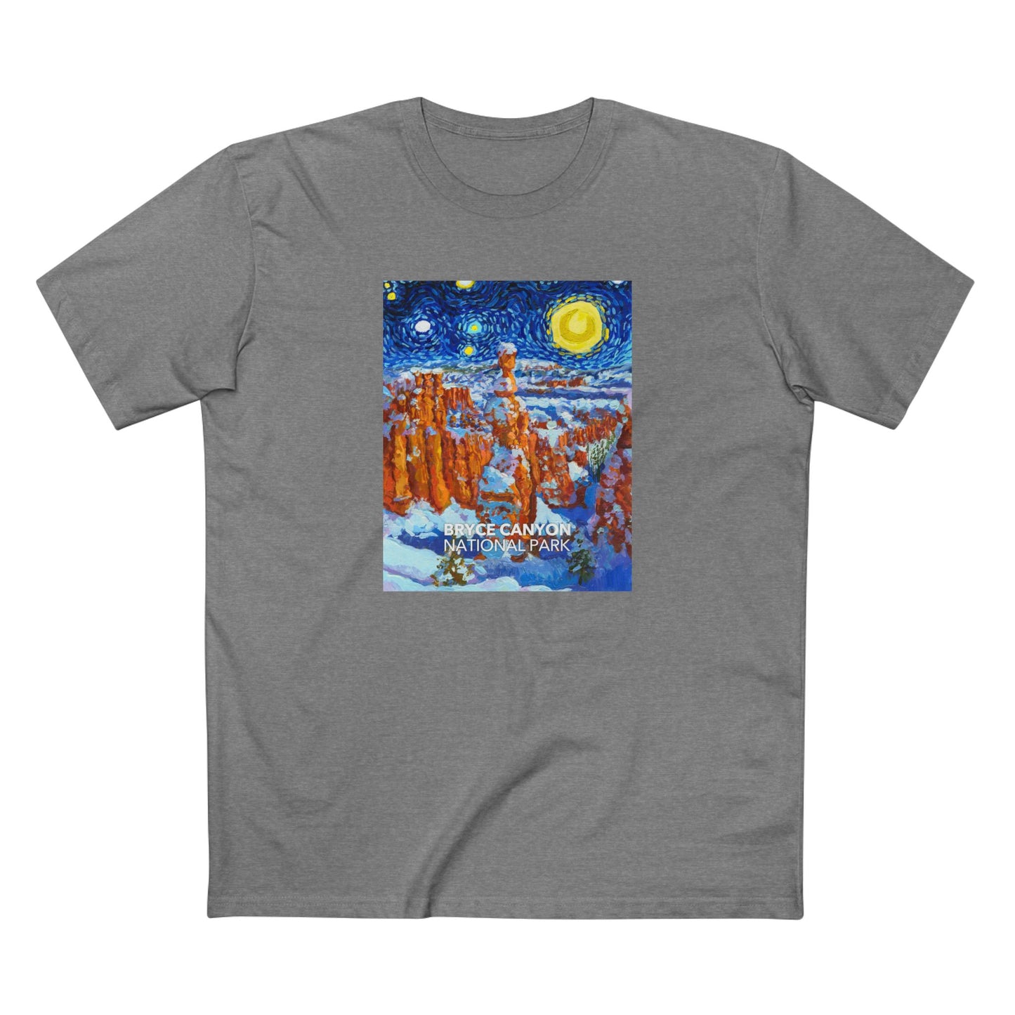 Bryce Canyon National Park T-Shirt - The Starry Night in Athletic Heather