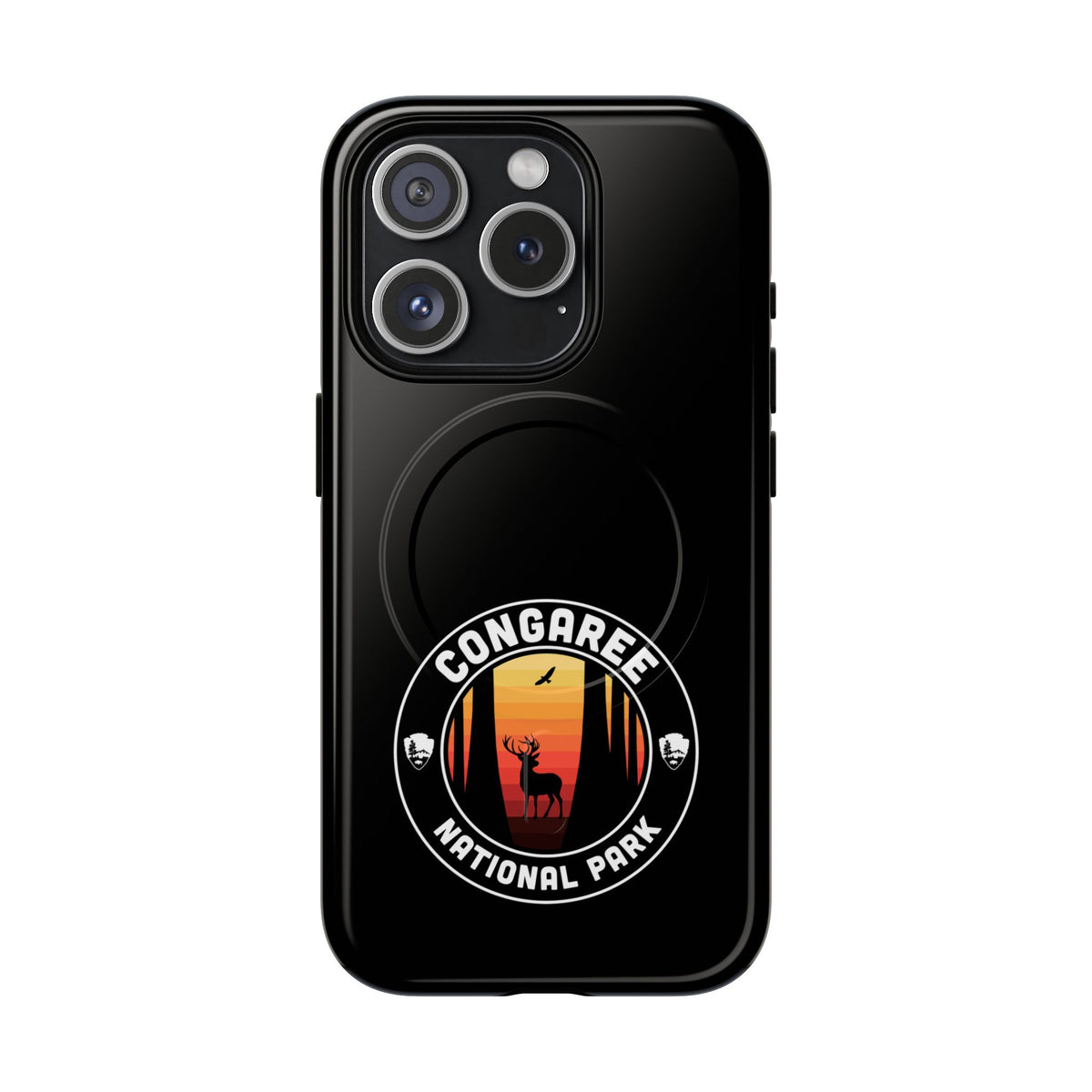 Congaree National Park iPhone Case with MagSafe - Round Emblem Design