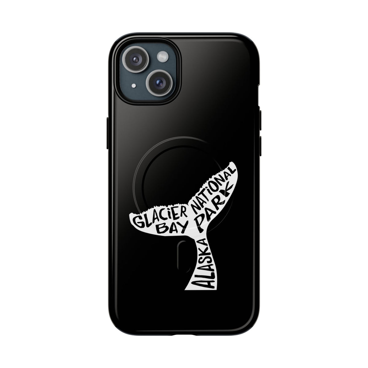 Glacier Bay National Park iPhone Case with MagSafe - Humpback Whale Tail Design