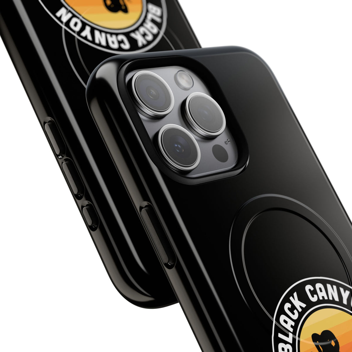 Black Canyon of the Gunnison National Park iPhone Case with MagSafe - Round Emblem Design