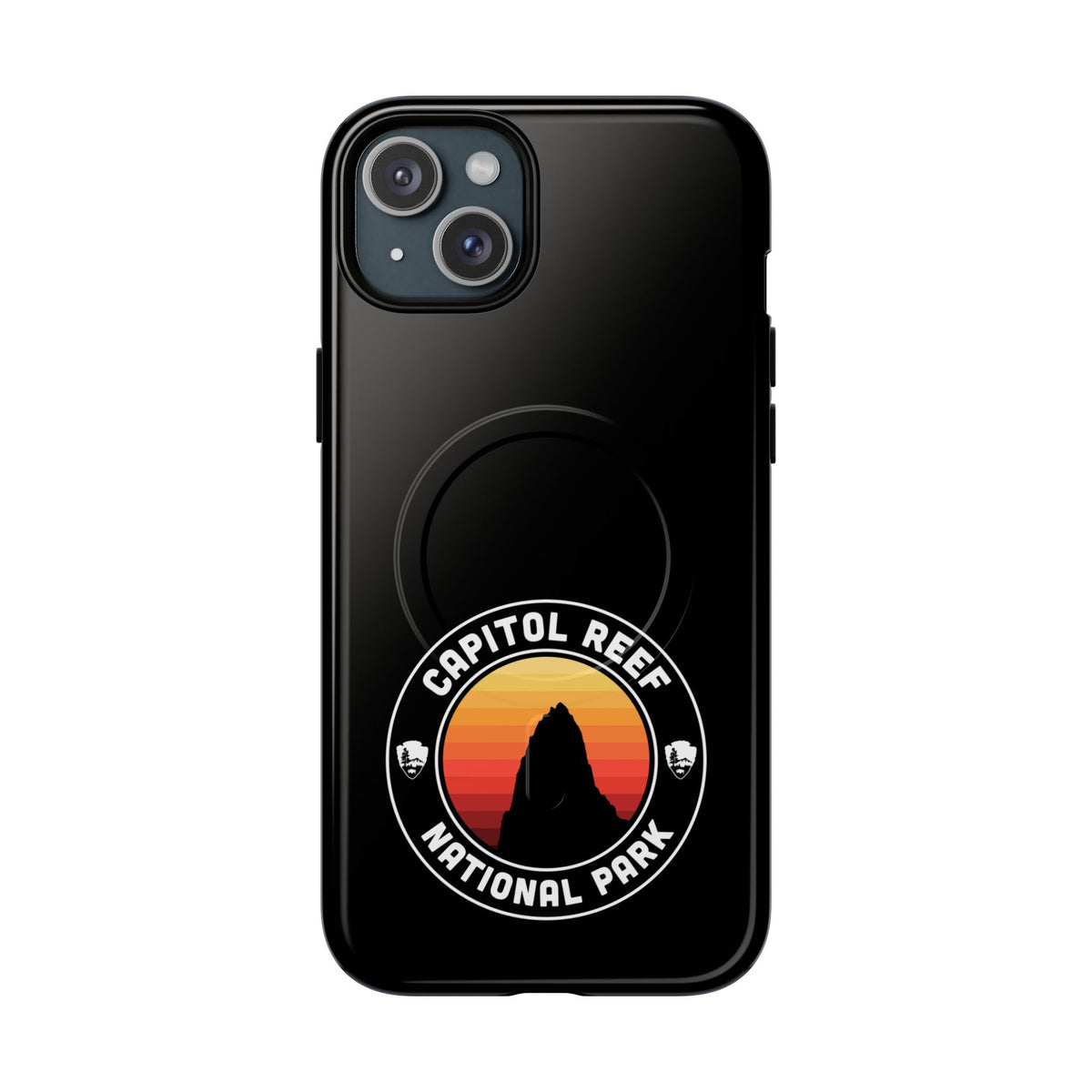 Capitol Reef National Park iPhone Case with MagSafe - Round Emblem Design