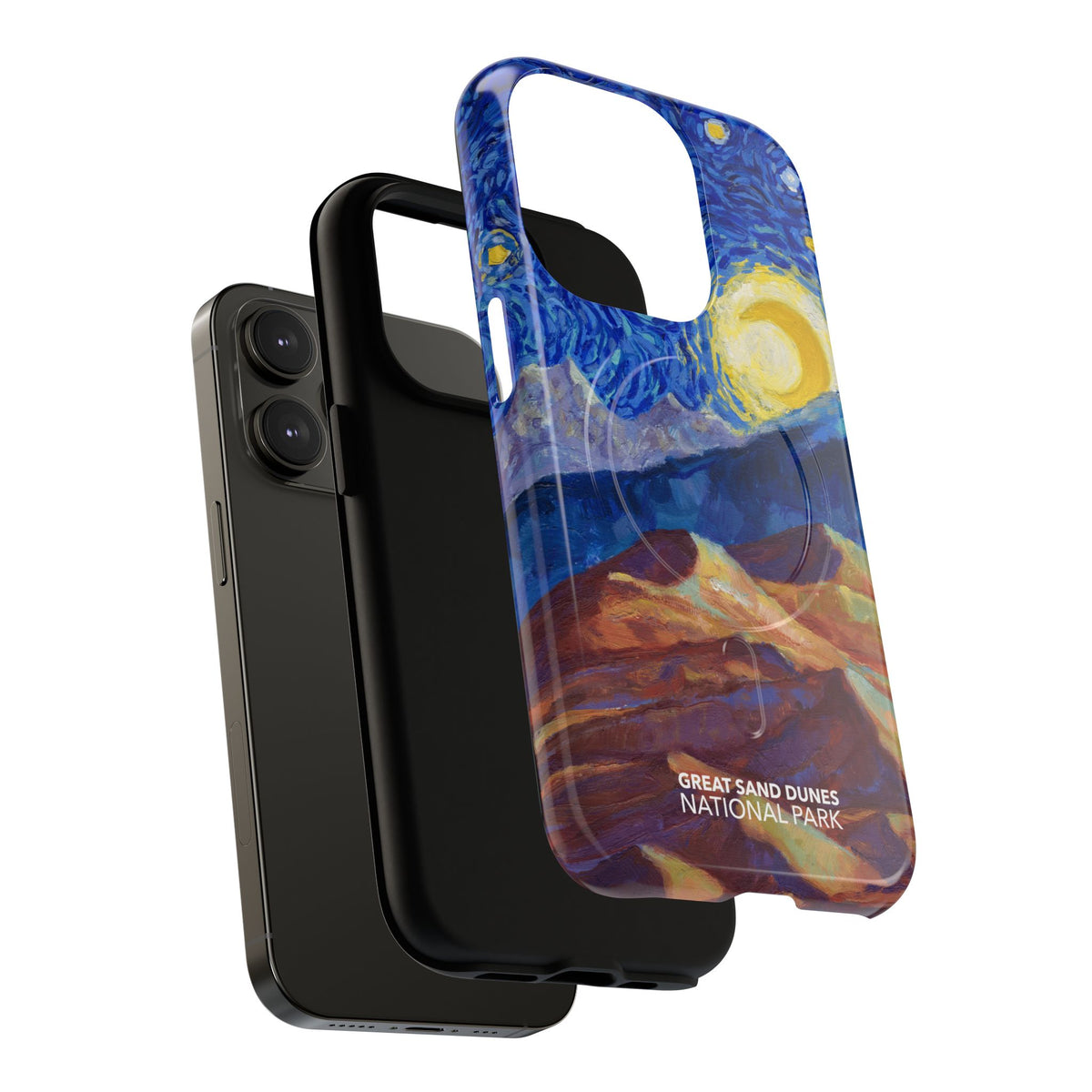 Great Sand Dunes National Park iPhone Case with MagSafe - Starry Night