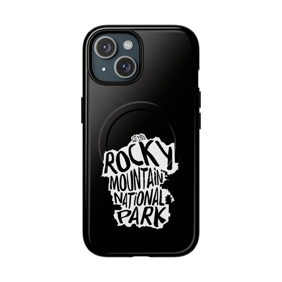 Rocky Mountain National Park iPhone Case with MagSafe - Map Design