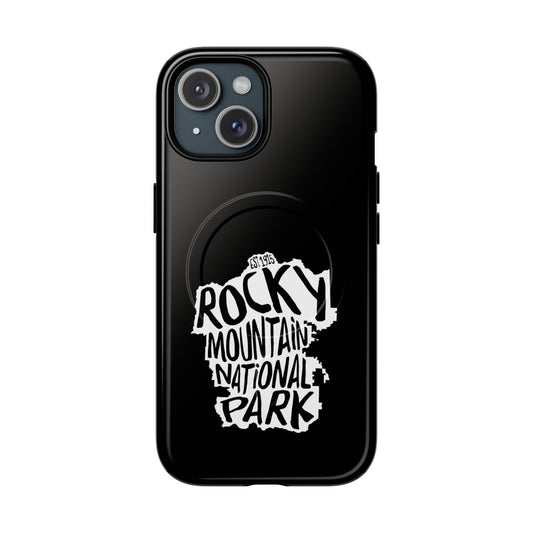 Rocky Mountain National Park iPhone Case with MagSafe - Map Design