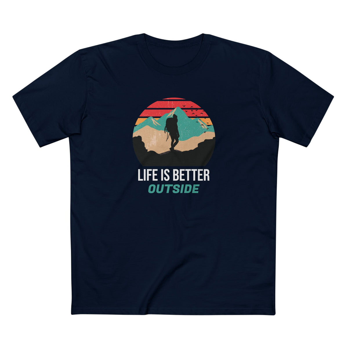 Life is Better Outside T-Shirt in Navy