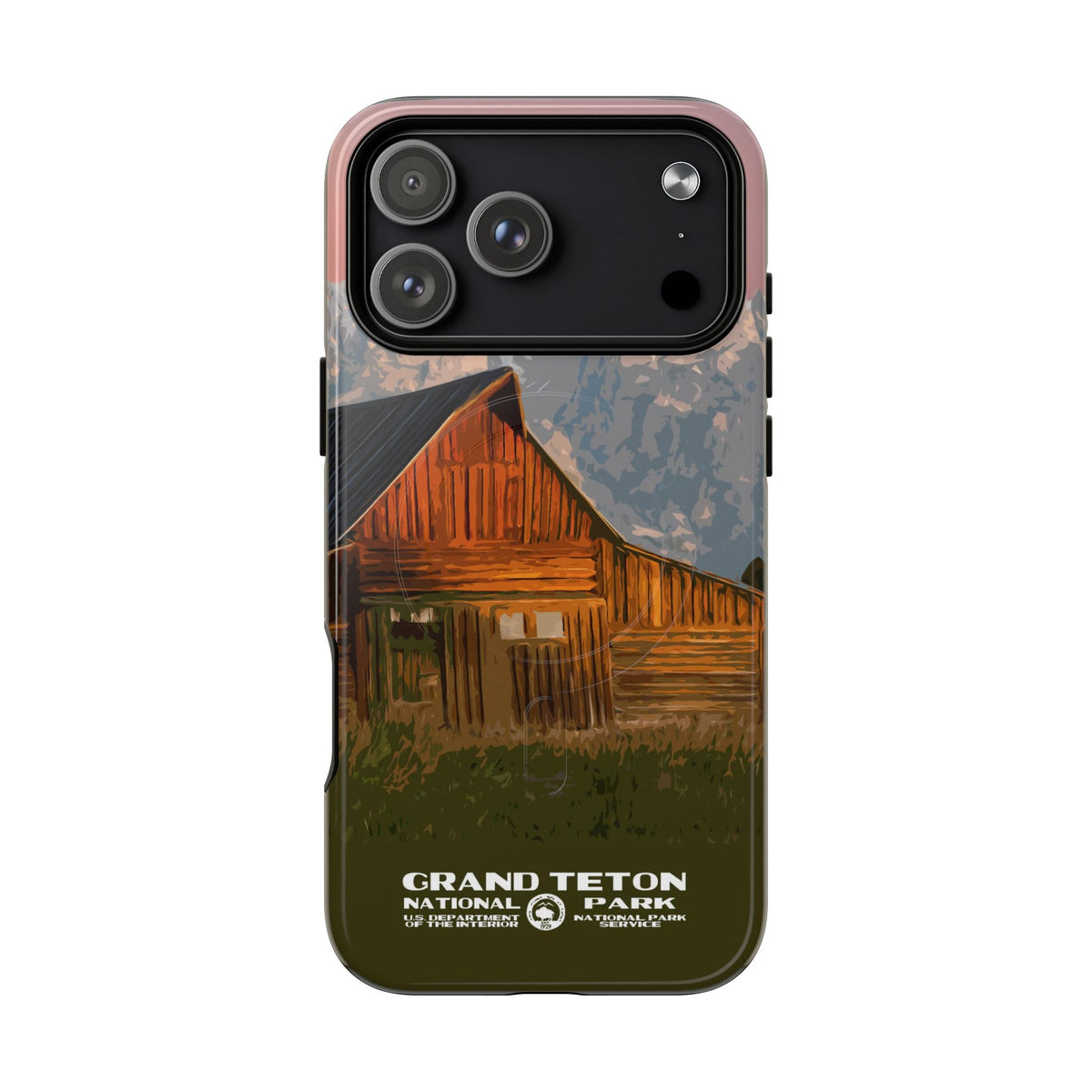 Grand Teton National Park iPhone Case with MagSafe - Moulton Barn