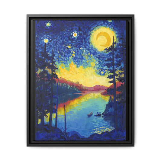 Voyageurs National Park Framed Canvas - The Starry Night