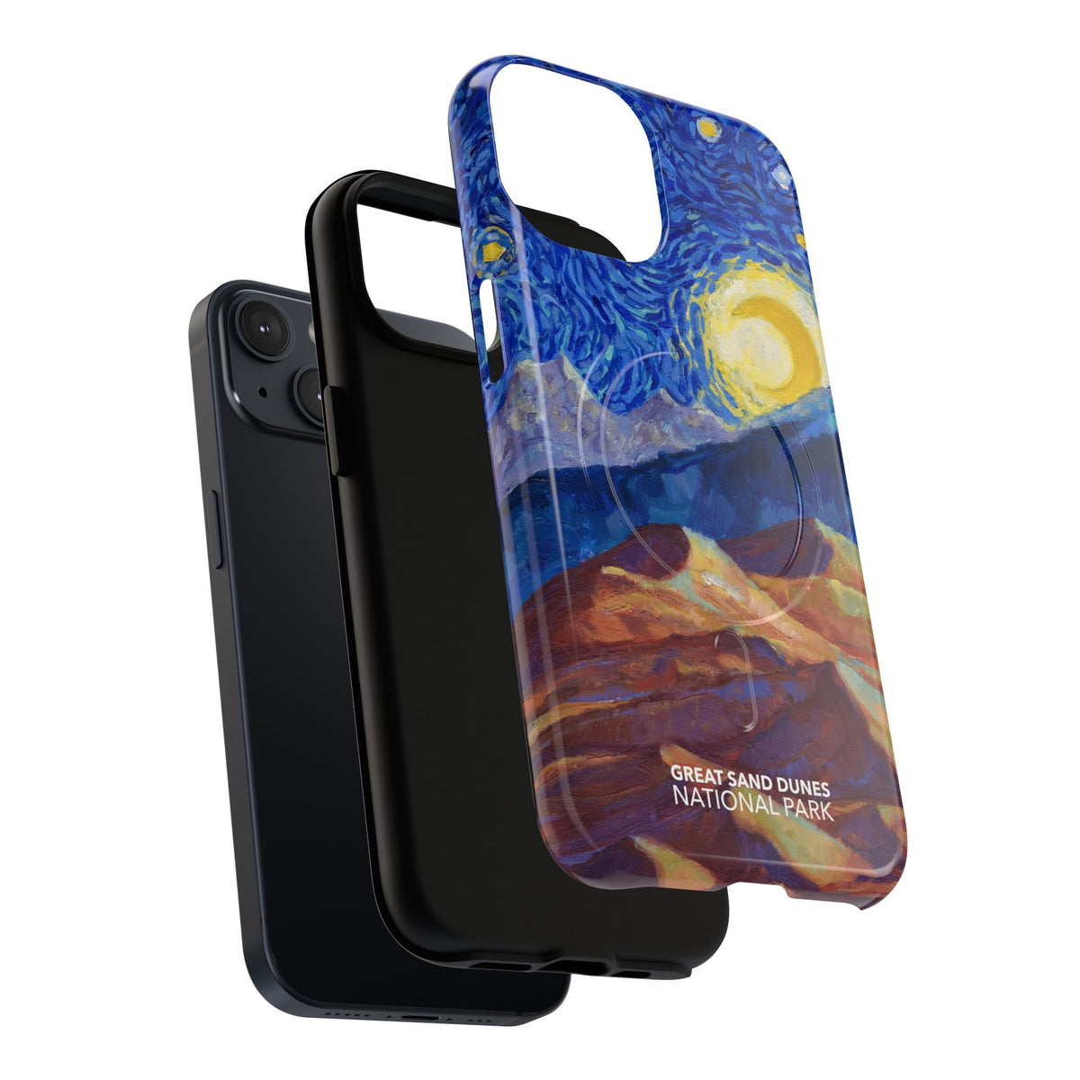 Great Sand Dunes National Park iPhone Case with MagSafe - Starry Night