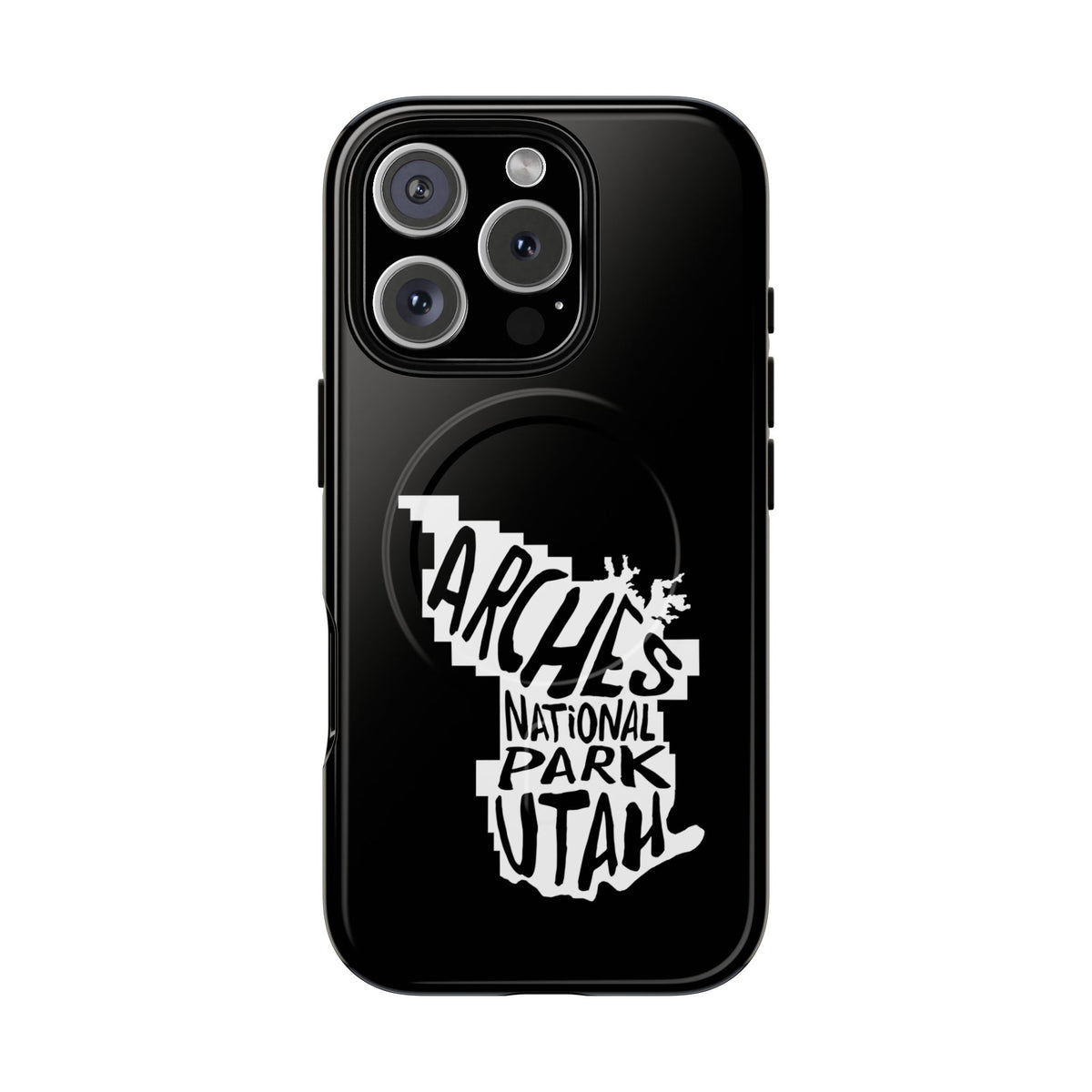 Arches National Park iPhone Case with MagSafe - Map Design
