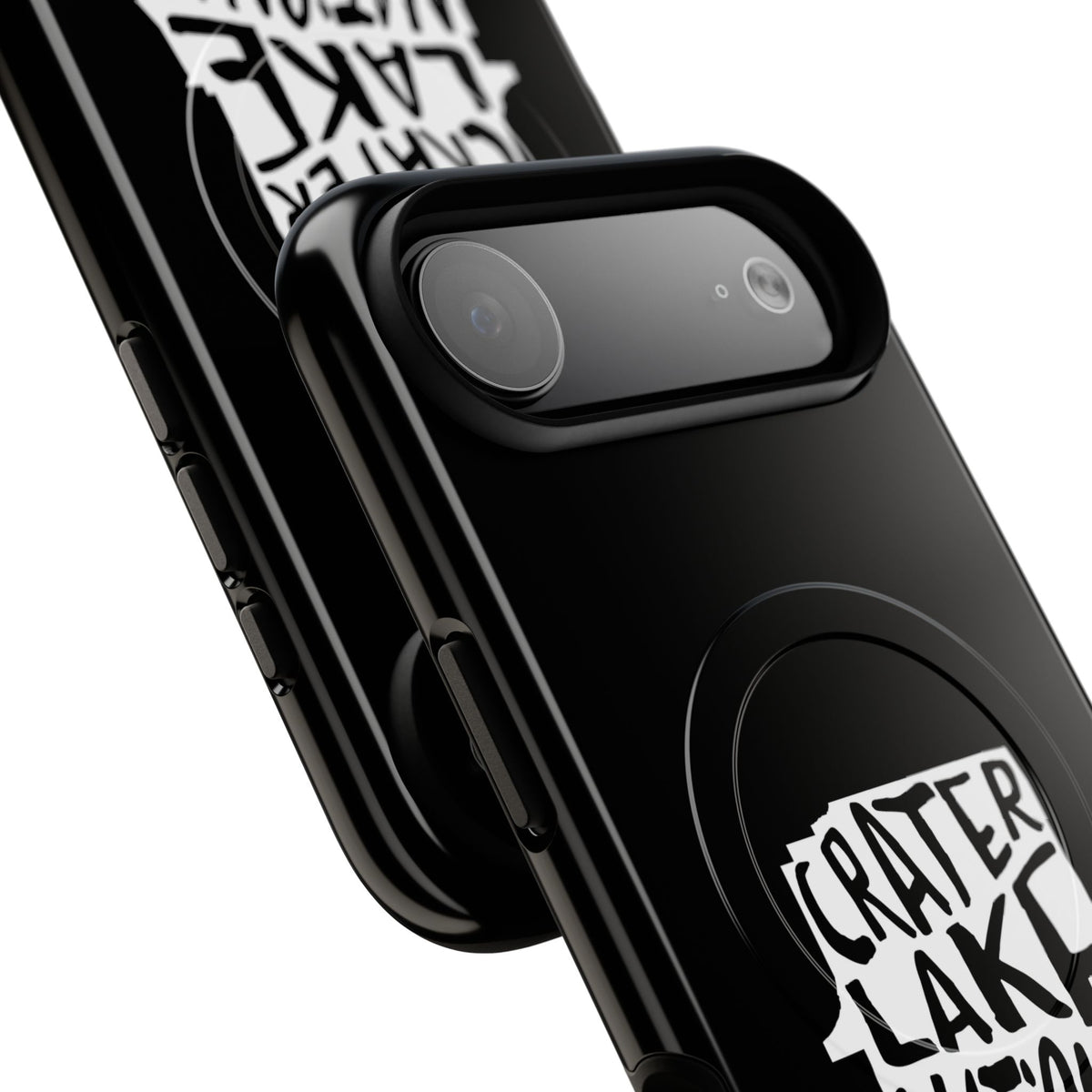 Crater Lake National Park iPhone Case with MagSafe - Map Design