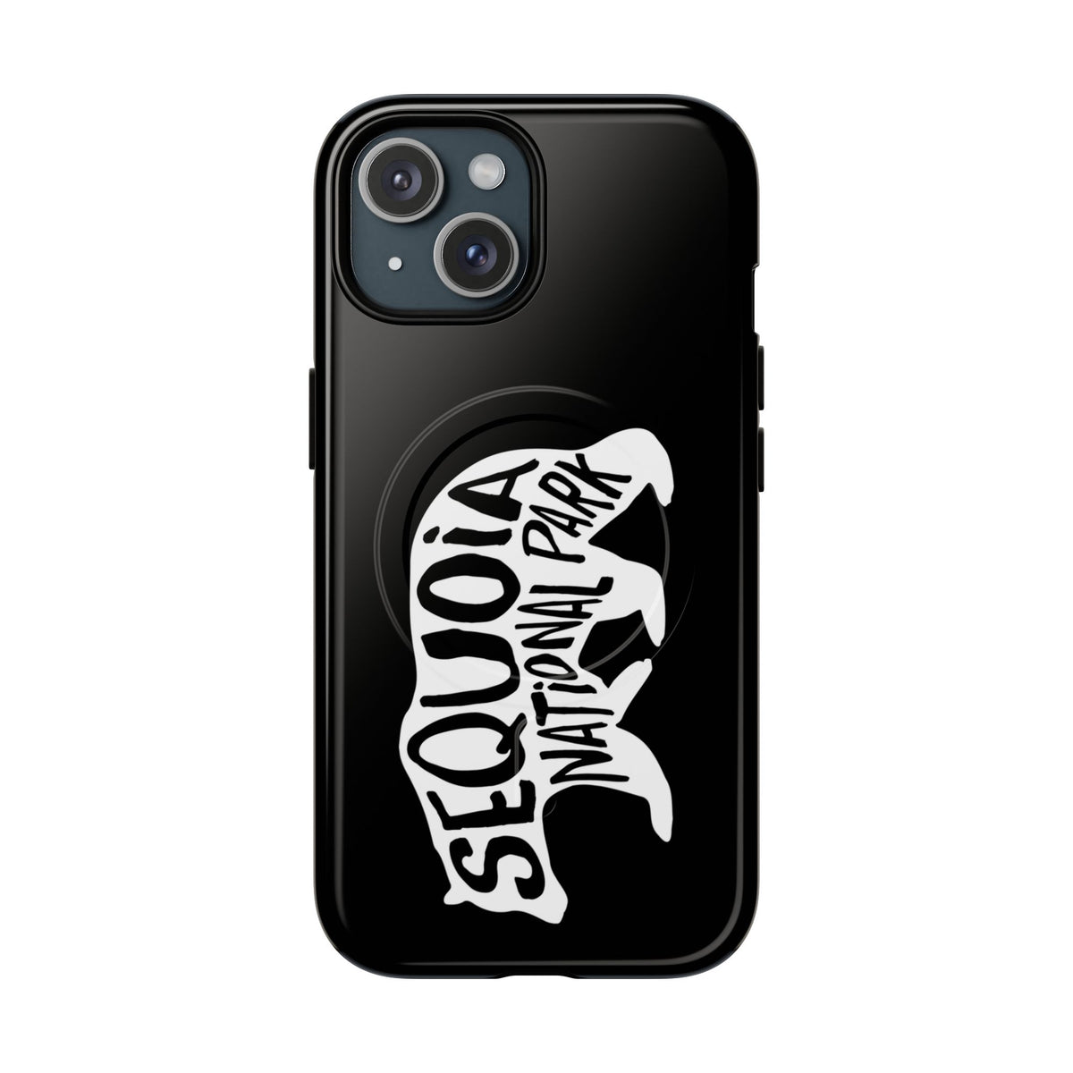 Sequoia National Park iPhone Case with MagSafe - Black Bear Design