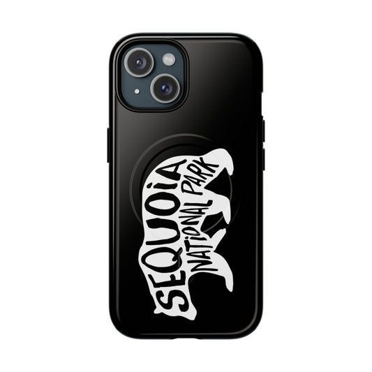 Sequoia National Park iPhone Case with MagSafe - Black Bear Design