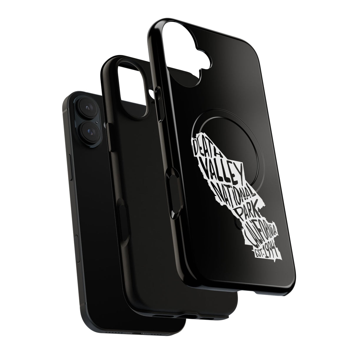 Death Valley National Park iPhone Case with MagSafe - Map Design