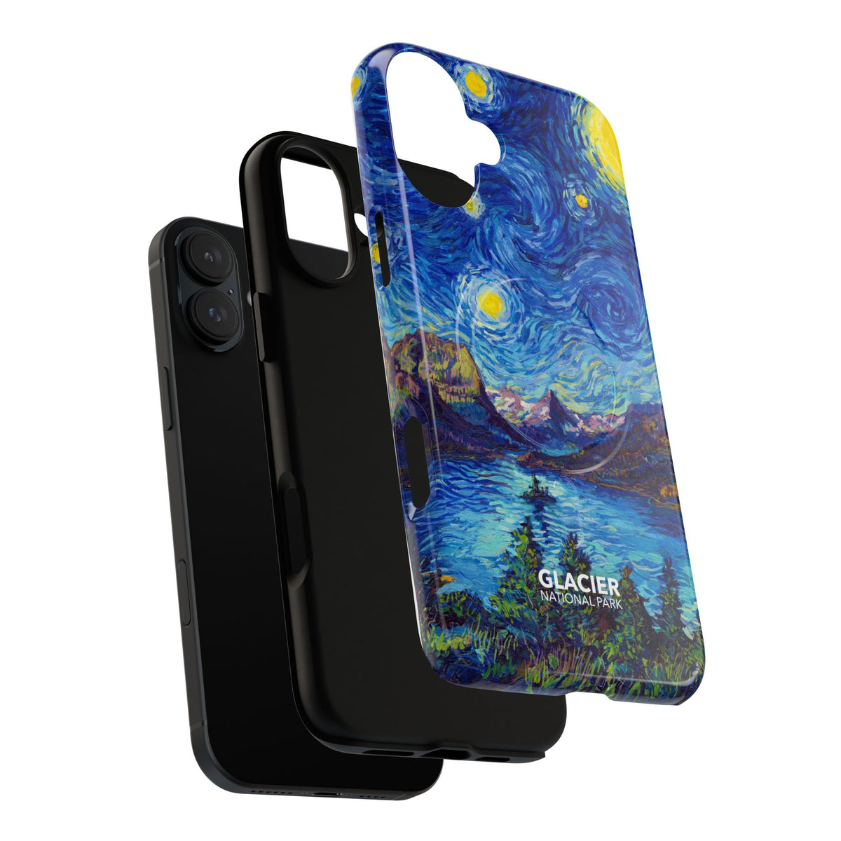 Glacier National Park iPhone Case with MagSafe - Starry Night