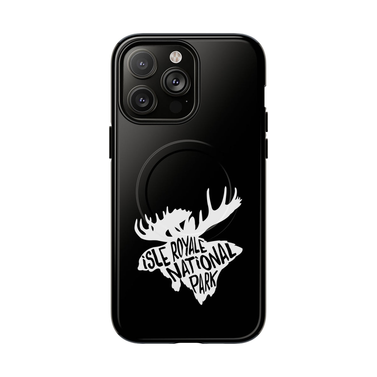 Isle Royale National Park iPhone Case with MagSafe - Moose Design