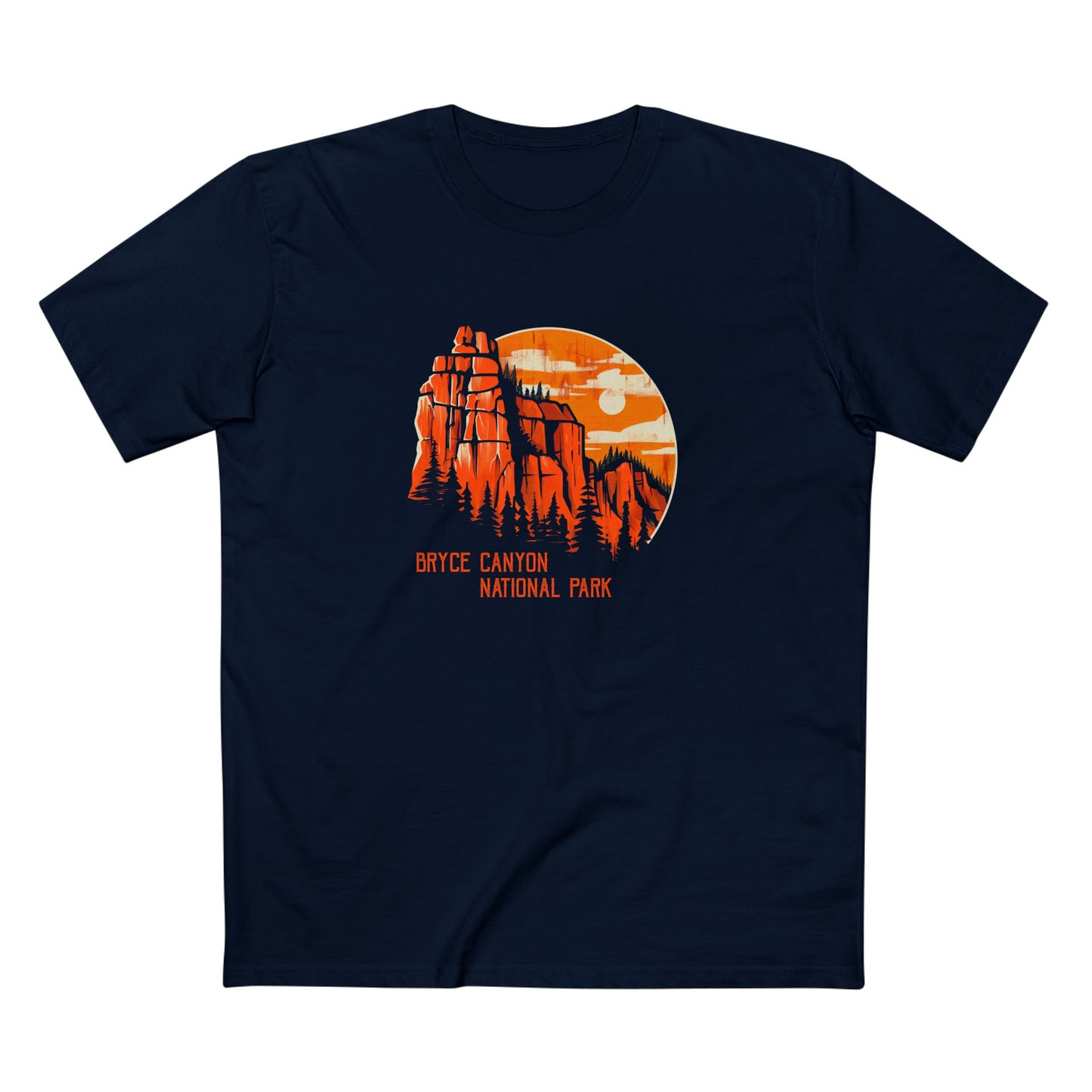 Bryce Canyon National Park T-Shirt - Vintage Design in Navy