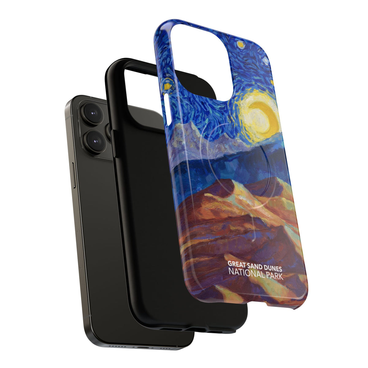 Great Sand Dunes National Park iPhone Case with MagSafe - Starry Night