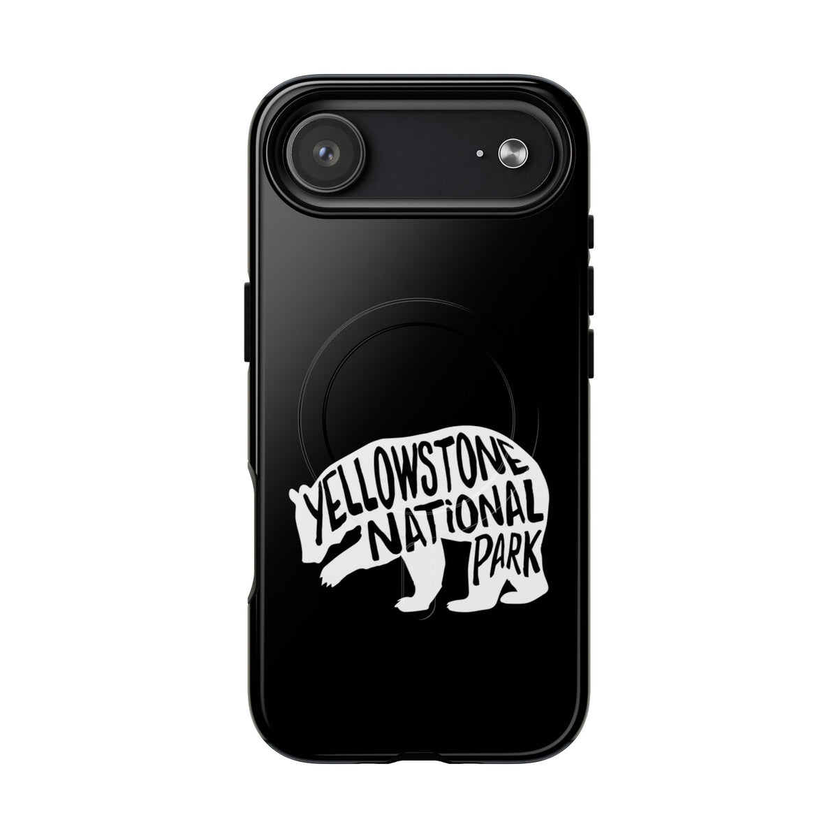 Yellowstone National Park iPhone Case with MagSafe - Grizzly Bear Design
