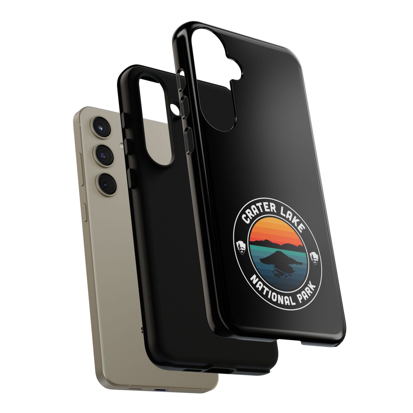 Crater Lake National Park Phone Case - Round Emblem Design