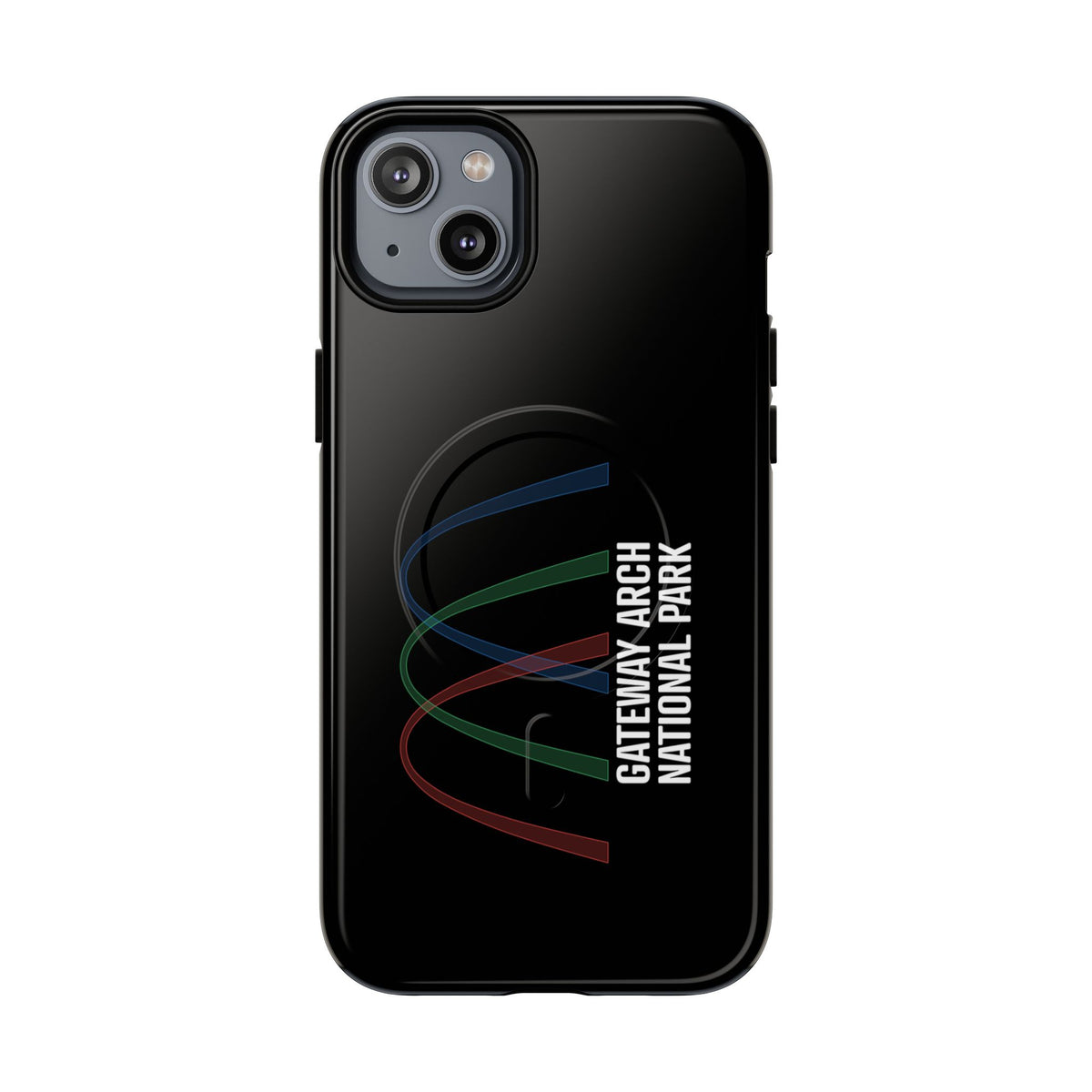Gateway Arch National Park iPhone Case with MagSafe - Histogram Design