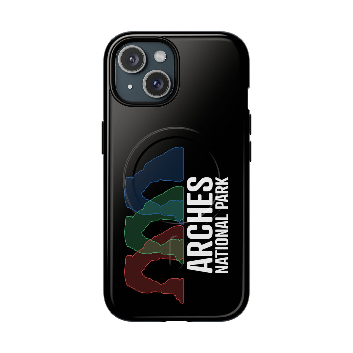 Arches National Park iPhone Case with MagSafe - Delicate Arch Histogram Design