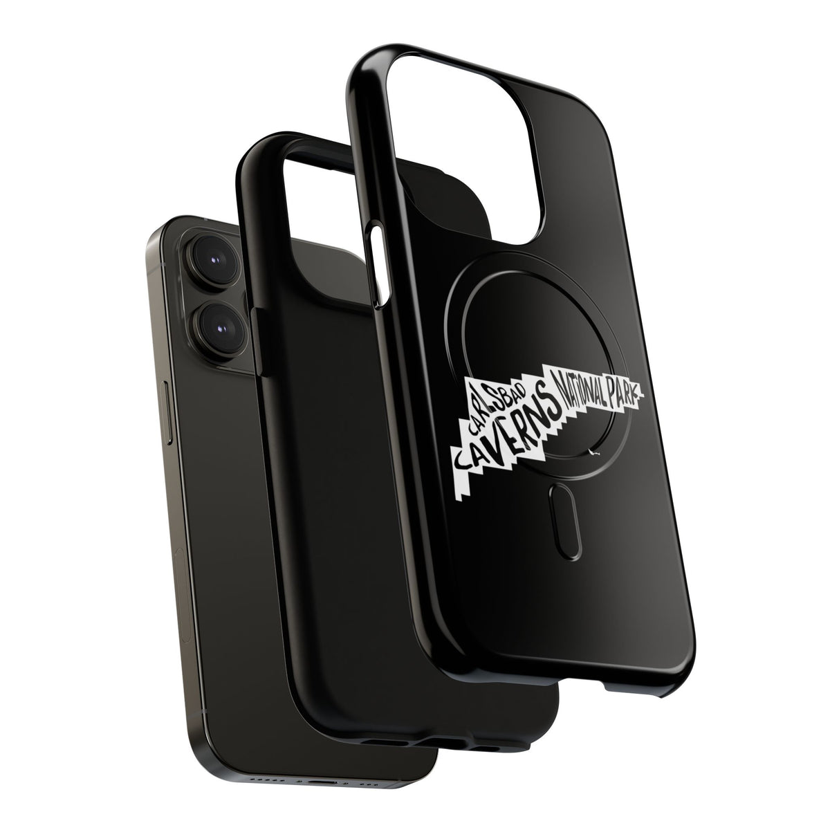 Carlsbad Caverns National Park iPhone Case with MagSafe - Map Design