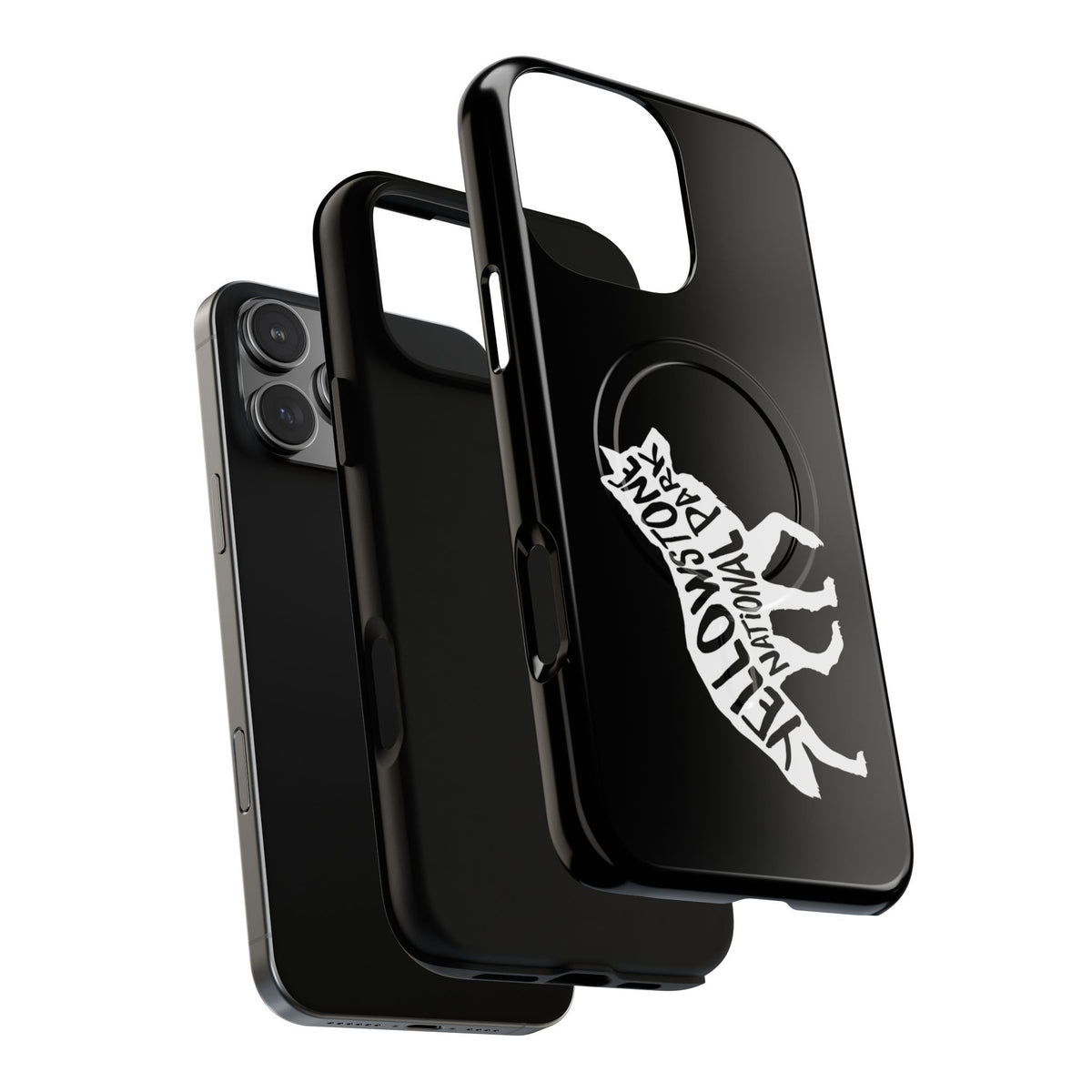 Yellowstone National Park iPhone Case with MagSafe - Wolf Design