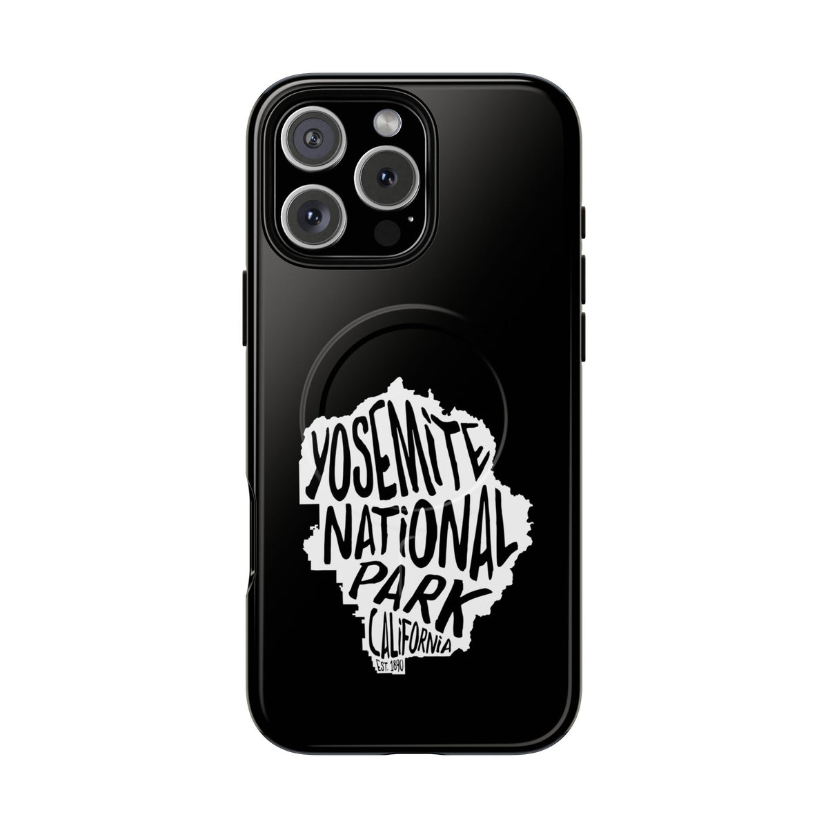 Yosemite National Park iPhone Case with MagSafe - Map Design