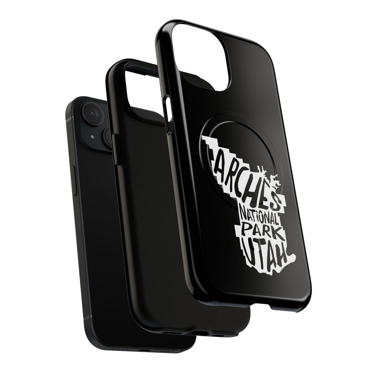 Arches National Park iPhone Case with MagSafe - Map Design