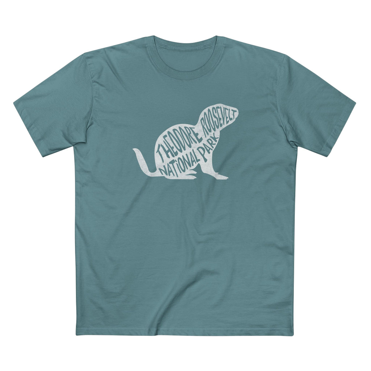 Theodore Roosevelt National Park T-Shirt - Prairie Dog in Slate Blue