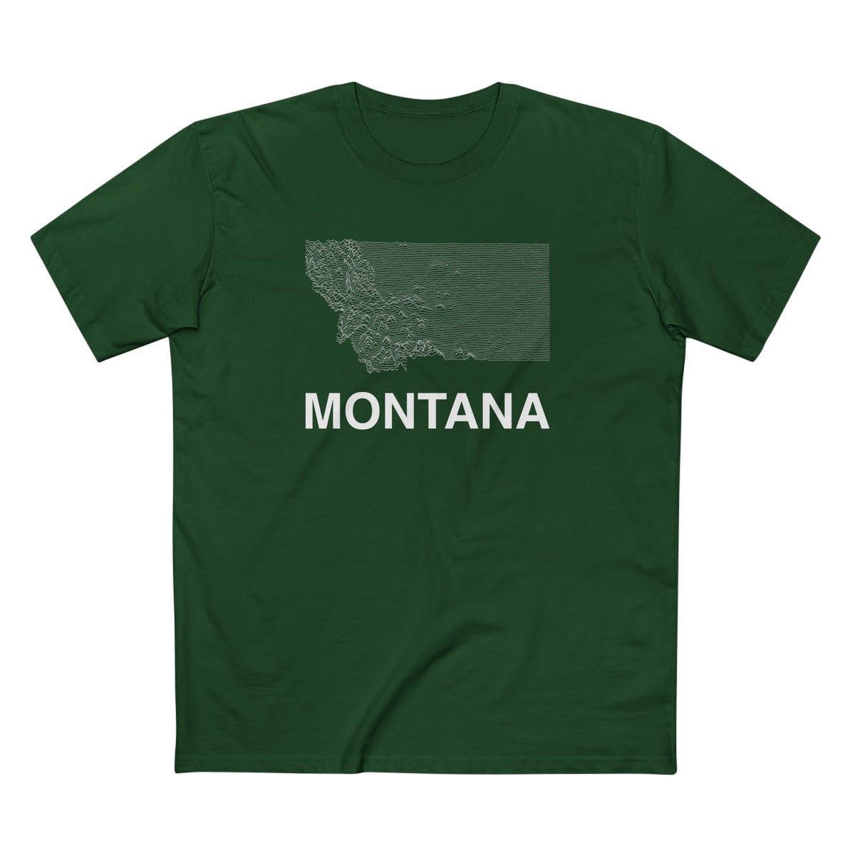 Montana T-Shirt Lines in Forest Green