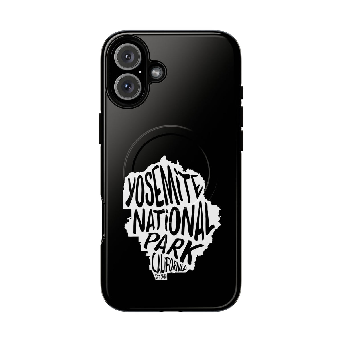 Yosemite National Park iPhone Case with MagSafe - Map Design