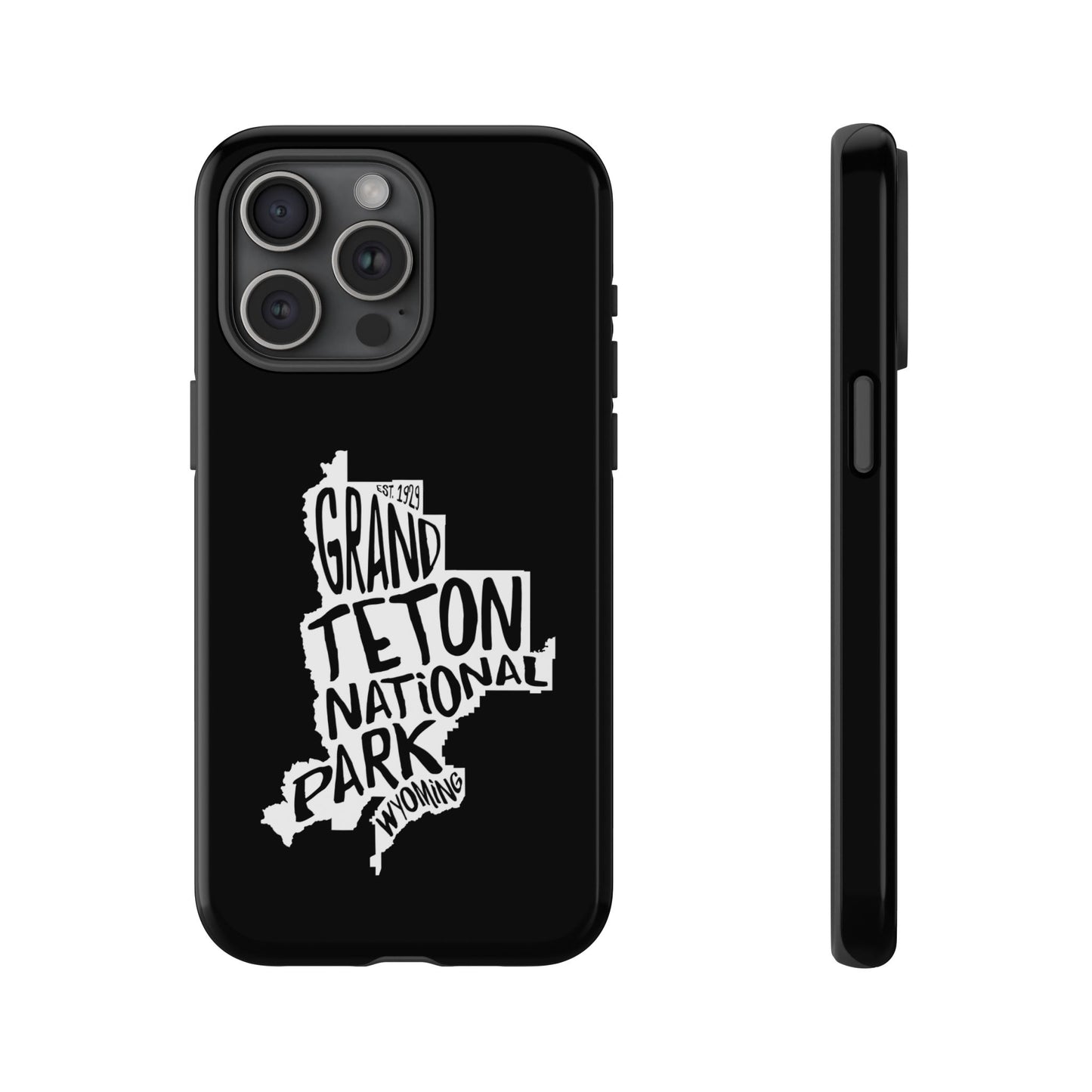 Grand Teton National Park Phone Case - Map Design