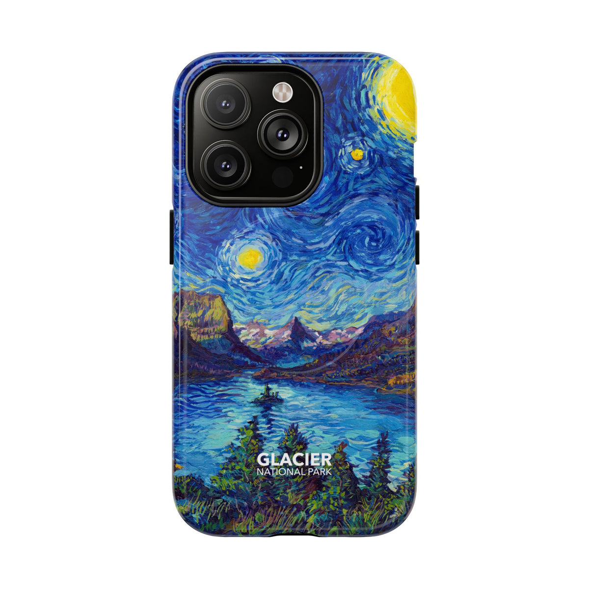 Glacier National Park iPhone Case with MagSafe - Starry Night