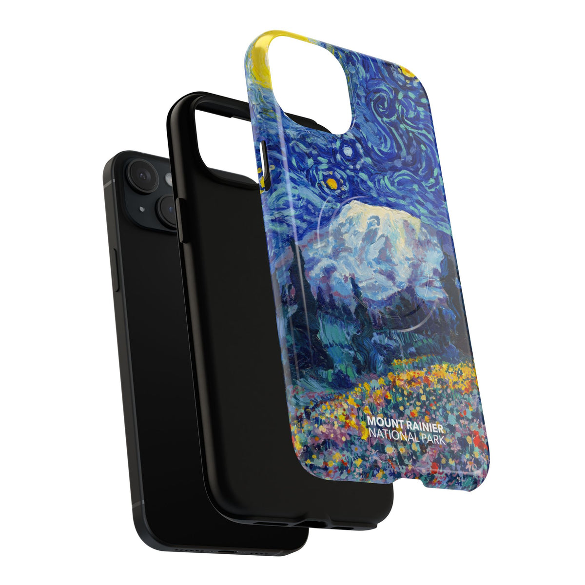 Mount Rainier National Park iPhone Case with MagSafe - Starry Night