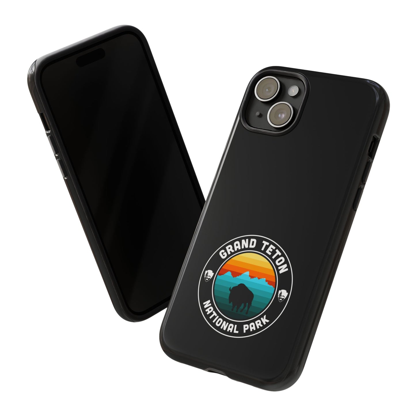 Grand Teton National Park Phone Case - Round Emblem Design