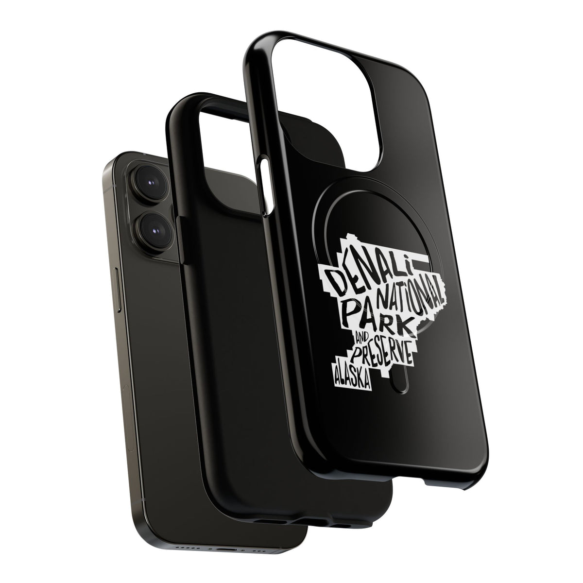 Denali National Park iPhone Case with MagSafe - Map Design