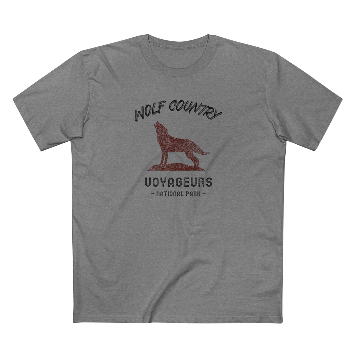 Voyageurs National Park T-Shirt - Wolf Country in Athletic Heather