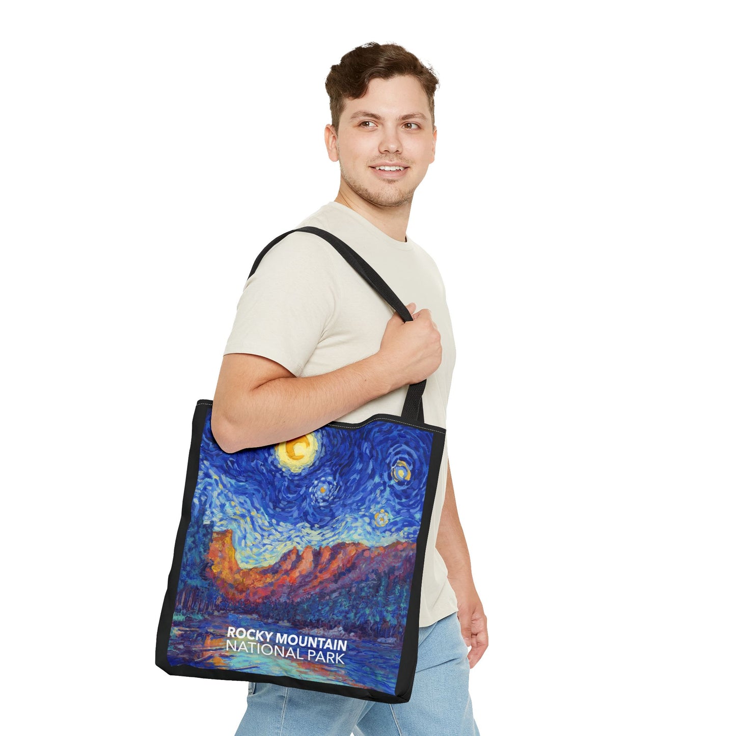 Rocky Mountain National Park Tote Bag - The Starry Night Large