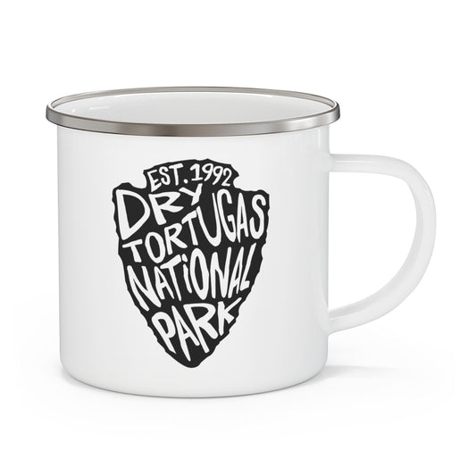 Dry Tortugas National Park Enamel Camping Mug - Arrowhead