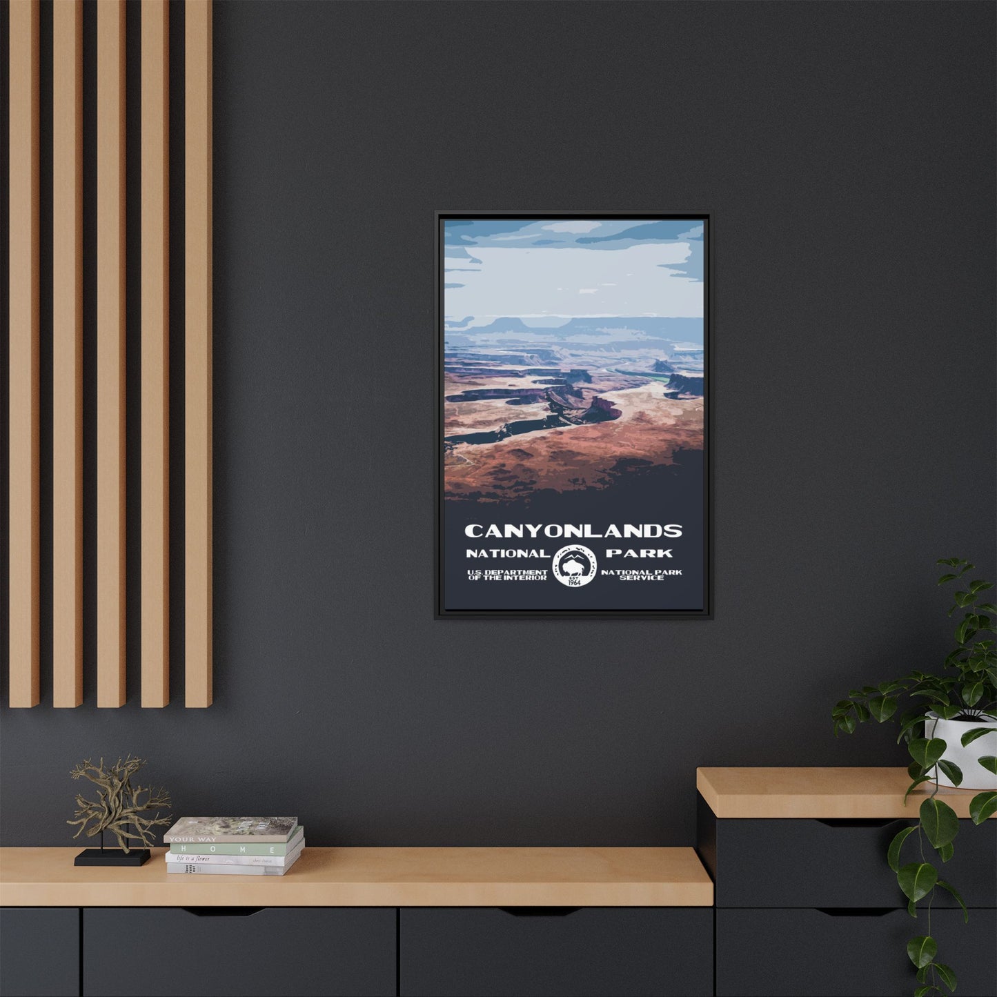 Canyonlands National Park Framed Canvas - WPA Poster