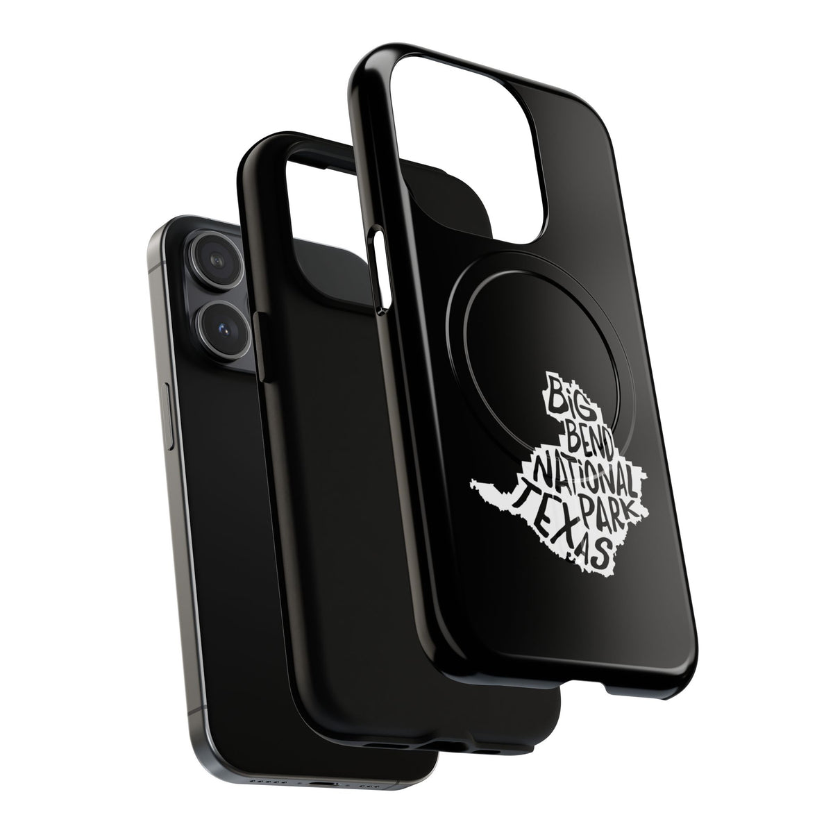 Big Bend National Park iPhone Case with MagSafe - Map Design