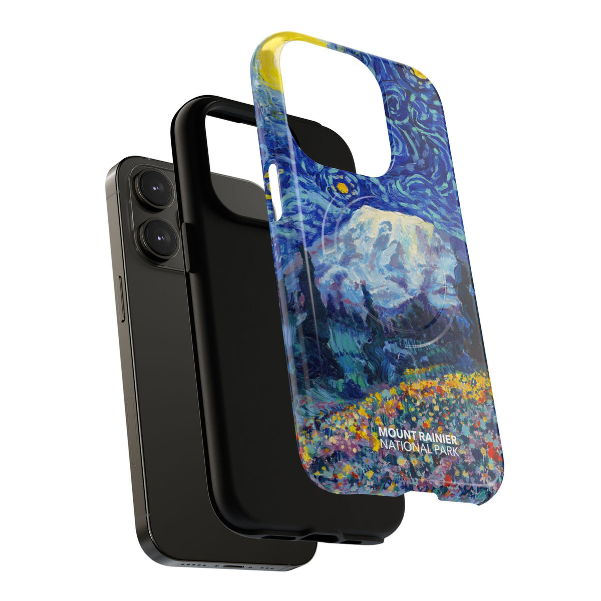 Mount Rainier National Park iPhone Case with MagSafe - Starry Night
