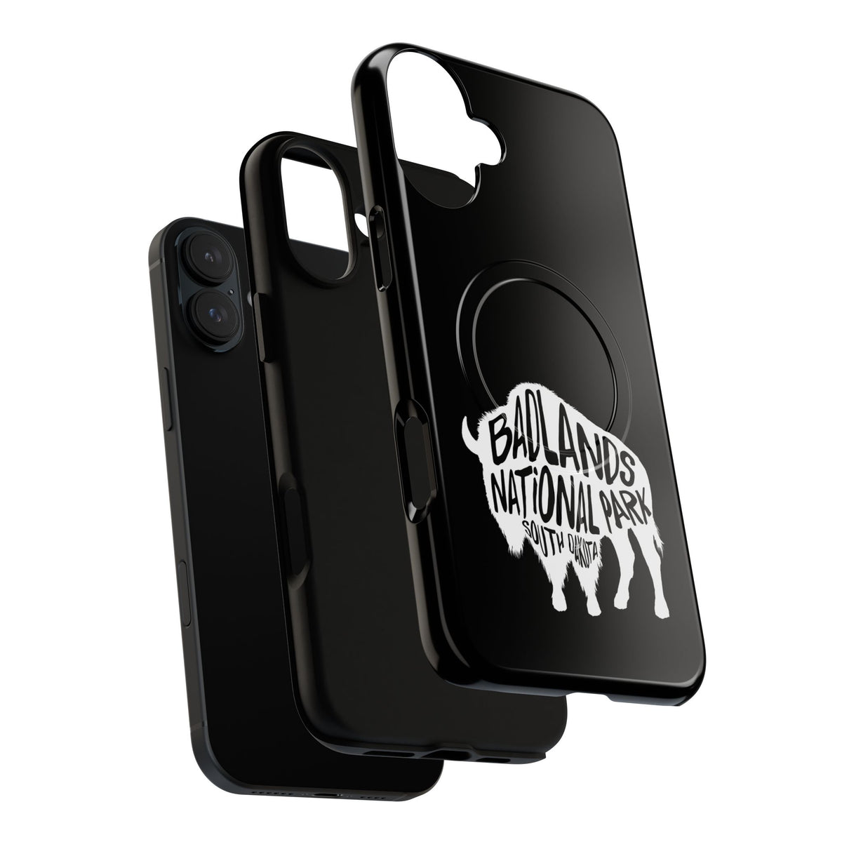 Badlands National Park iPhone Case with MagSafe - Bison Design