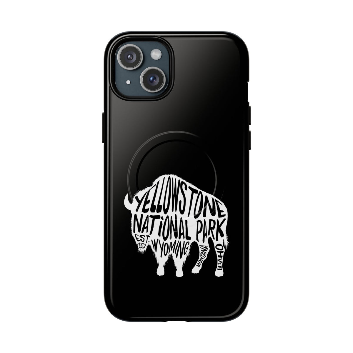Yellowstone National Park iPhone Case with MagSafe - Bison Design