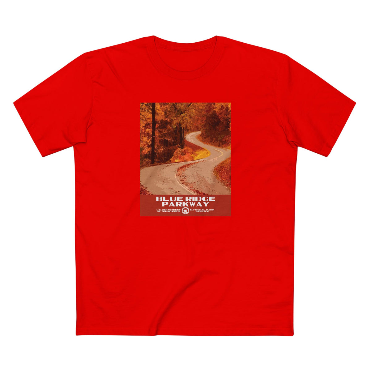 Blue Ridge Parkway T-Shirt in Red