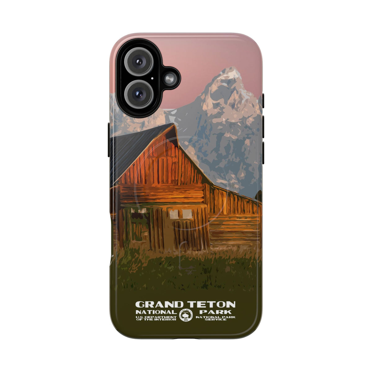 Grand Teton National Park iPhone Case with MagSafe - Moulton Barn