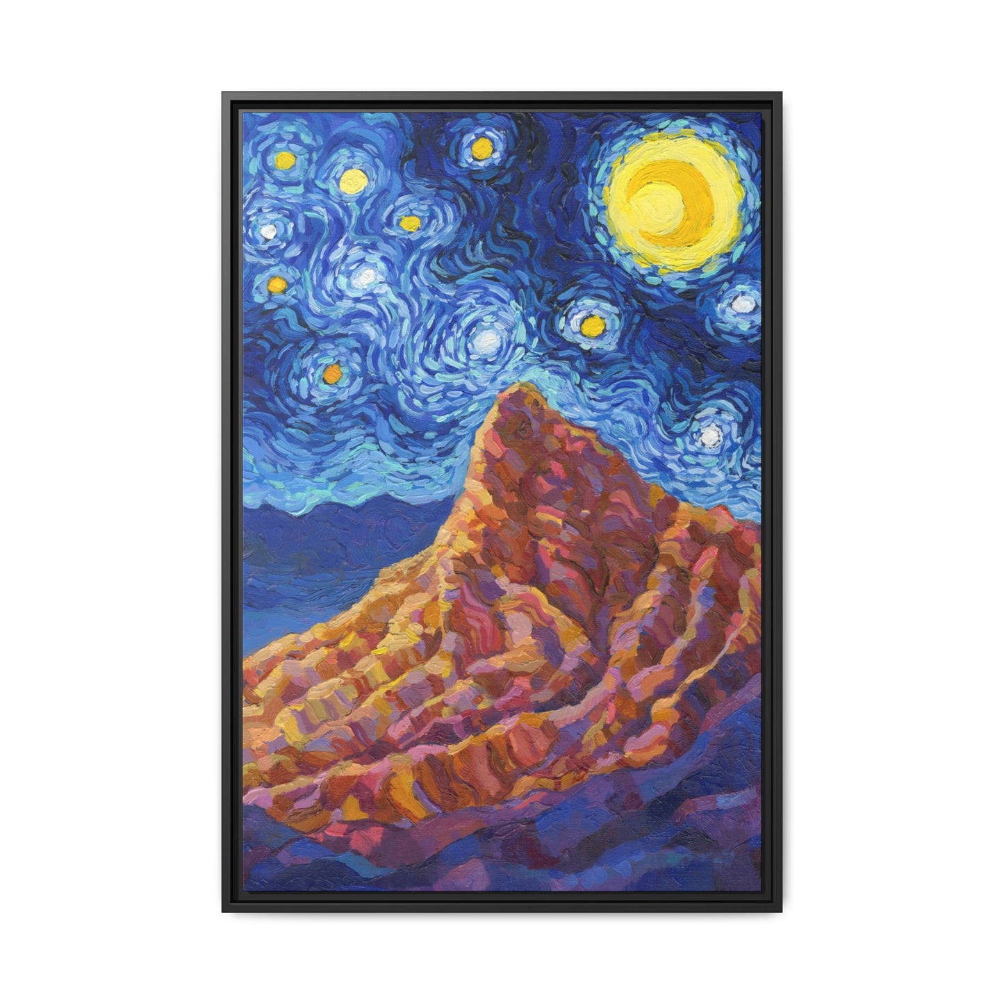Death Valley National Park Framed Canvas - The Starry Night
