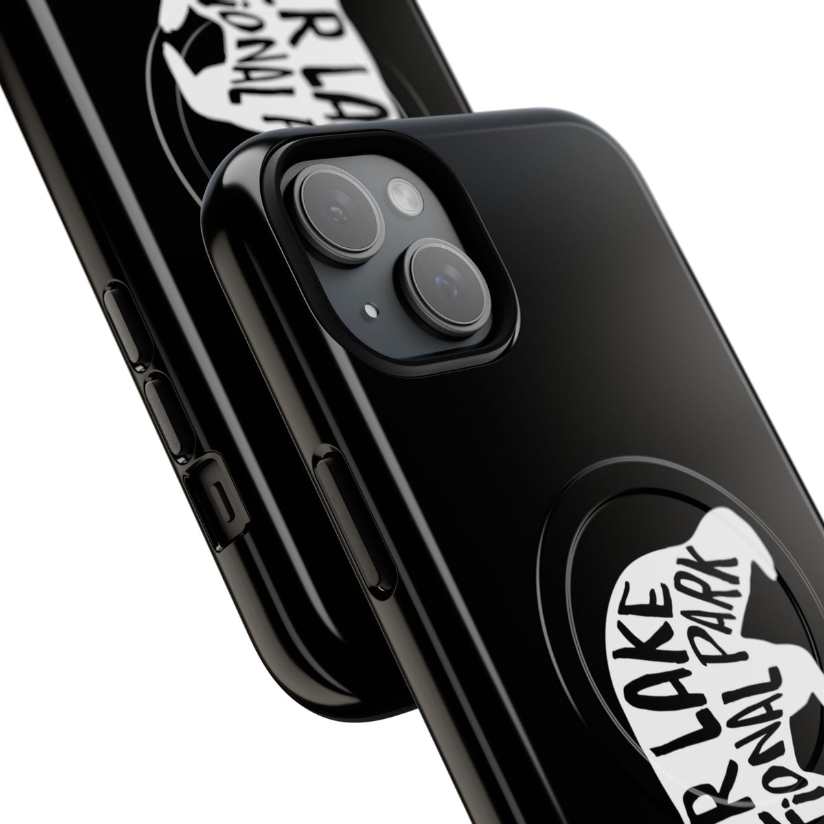 Crater Lake National Park iPhone Case with MagSafe - Black Bear Design
