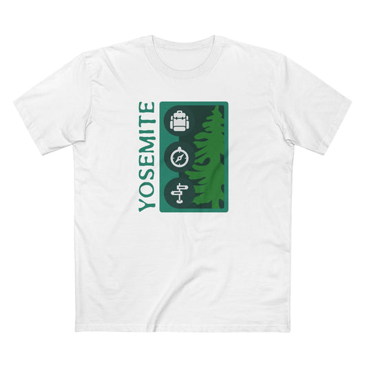 Yosemite National Park T-Shirt Tree Graphic in White